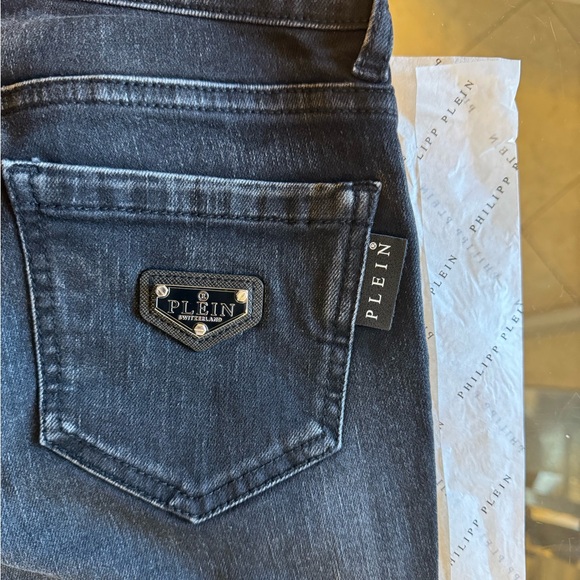 Phillipp plein jeans size 29/28/26/24 woman demin high waist jegging - Picture 1 of 5